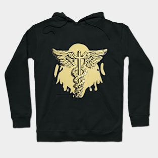 Caduceus Pastel Yellow Shadow Silhouette Anime Style Collection No. 206 Hoodie